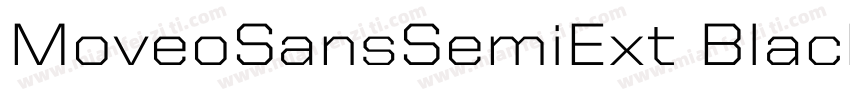 MoveoSansSemiExt BlackItalic字体转换